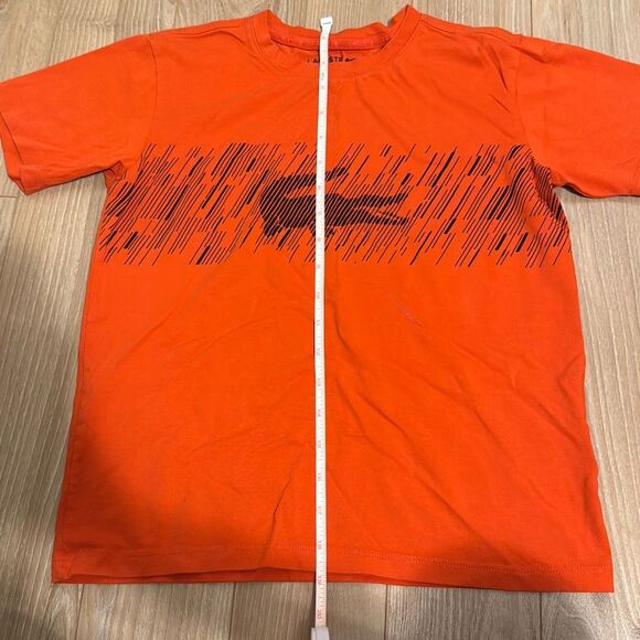 Lacoste sports boy orange t-shirt size 12 - Picture 5 of 8